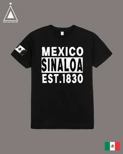 Mexico Sinaloa Est.1830 T-Shirt-Black - Picture 1 of 1