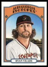 2021 Heritage Minors Base #161 Ryan Vilade - Albuquerque Isotopes
