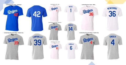 Brooklyn Dodgers Legends - Reese Snider Newcombe Campanella - Slim Fit T-Shirts Cover