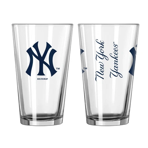 New York Yankees Boelter MLB Game Day 16oz Pint Glass(1) FREE SHIP!! Cover