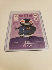 Tex # 340 Animal Crossing Amiibo Card Horizon Series 4 MINT NEVER SCANNED!