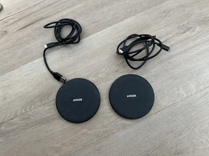 2 X Anker PowerWave Pad A2503 With USB Power Cord Wireless charger pad 10W - Photo 1 sur 3