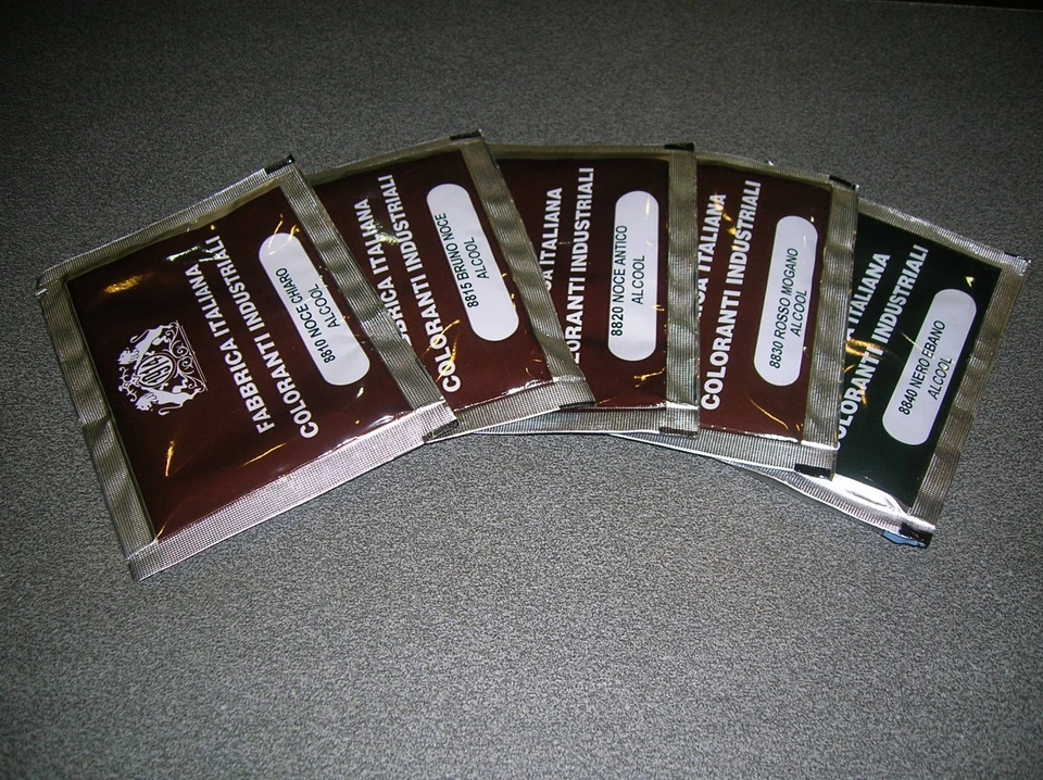 COLORANTE AD ALCOOL-BUSTINE ANILINA-ANELLINA-ANELINA-MORDENTE PER LEGNO AD ALCOL - Immagine 1 di 1