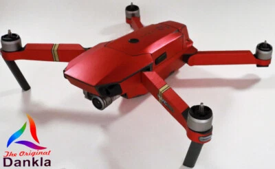 DJI MAVIC PRO / PLATINUM - SKIN - CHROM ROT - 3-5 Batterien / Drohne / Zubehör - Bild 1 von 4