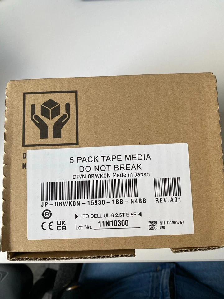 Dell LTO6 Band Media Tape 5er Paket, neu und unbenutzt - Bild 1 von 1