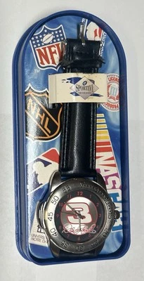 Reloj Dale Earnhardt Correa de Cuero Negro Por Sportivi Sun Time Caja Nueva Foto 1 de 4