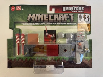 NEW! Minecraft Protector’s Firework Launcher Deluxe Figure Pack 2025 Redstone - Image 1 of 4