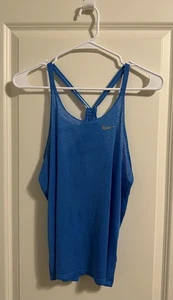 Nike Damen Dri-Fit blaues ultraleichtes Träger-Tanktop, Größe M - Bild 1 von 3