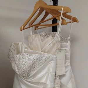Ivory Cream Strapless Wedding Dress Bundle x3 Dresses Mixed Sizes Need Attention - Picture 1 of 20