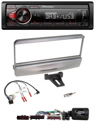 Pioneer MP3 1DIN DAB USB Lenkrad Autoradio für Ford Escort Focus silber - Bild 1 von 4