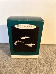 Hallmark Keepsake 1995 The Ships of Star Trek, Set of 3 Mini Ornaments - Picture 1 of 4