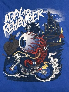 A Day To Remember Eyeball Monster on Motorrad Kurzarm Royal Shirt Gr. XL - Bild 1 von 7