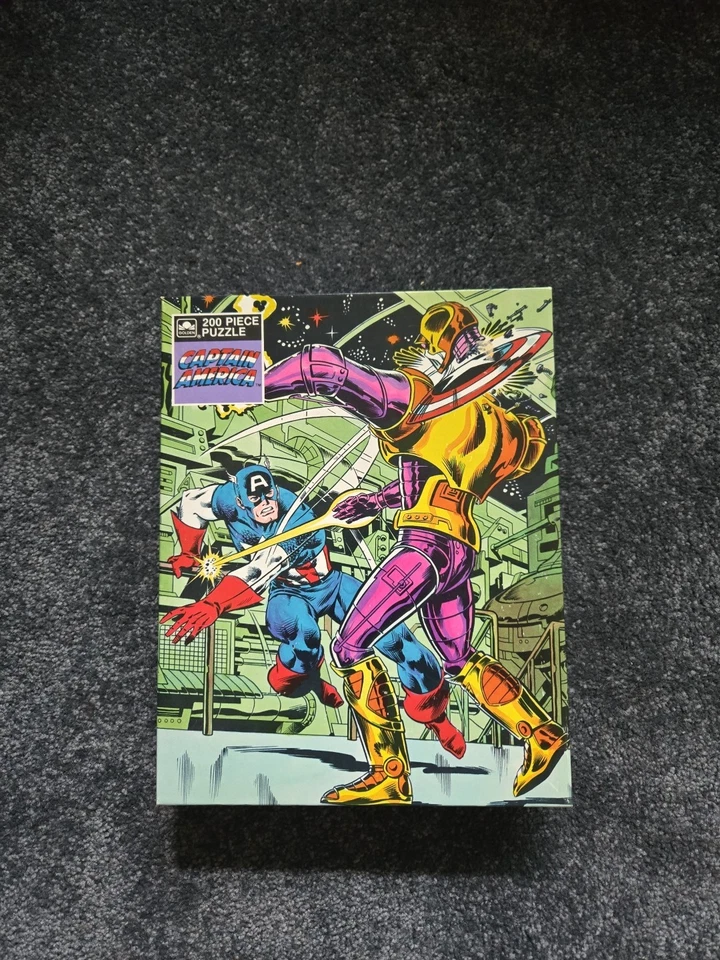 Rompecabezas Capitán América 200 piezas piezas totalmente entrelazadas por Golden Precintado 1988 Foto 1 de 4