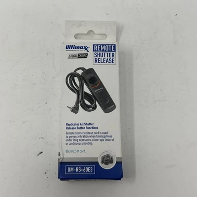 Ultimaxx Remote Shutter Release UM-RS-60E3 for Canon Samsung Pentax Can Sigma - Image 1 of 4