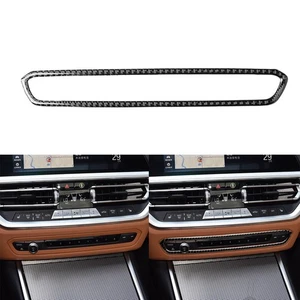 Carbon Fiber Console CD Button Cover Trim For BMW 3 4 Series M4 G22 G82 G83 - Picture 1 of 4