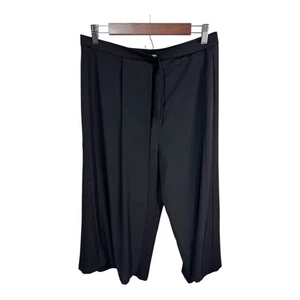 Beulah-Stil schwarz Overlay weites Bein Culotte Hose Damen klein Abend elegant - Bild 1 von 10