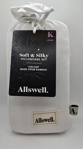 Allswell King Size Pillowcase Set Viscose Made from Bamboo  21 x 40 inches - Picture 1 of 3