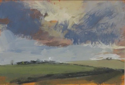 Philip Tyler (1964-) pintura al óleo impresionista PAISAJE NORFOLK East Anglia Foto 1 de 4