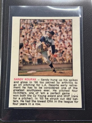 1973 Steady Records All-Star Tips: Mays Maris Koufax Kaline Mazeroski HOF - Image 1 of 4