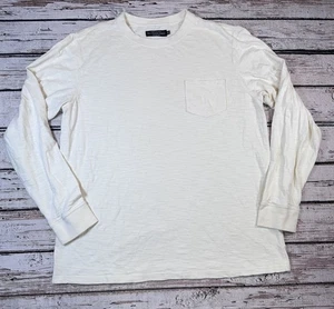 J Peterman Shirt Mens XXL Ivory Pullover Long Sleeve Cotton T-Shirt - Picture 1 of 7