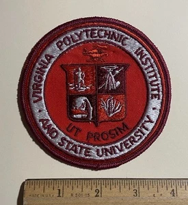 Virginia Polytechnic Institute and State University VA Tech 4” Round Patch Badge - Picture 1 of 4
