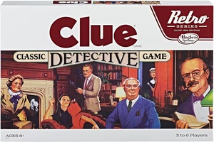 Retro Series Clue Gioco da Tavolo Edizione 1986, Mistero Classico  - Foto 1 di 11