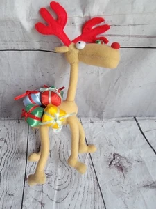 Genich Int'l 13 Zoll Rentier Weihnachten Plüsch bewegliches bewegliches Stofftier - Bild 1 von 7