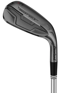 Left Handed Cleveland Smart Sole 4.0 Black Satin C 42* Chipper Wedge Excellent - Picture 1 of 7