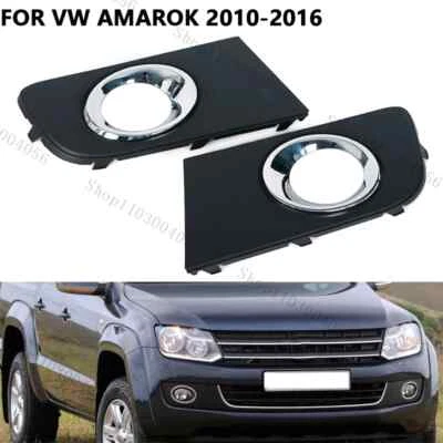 Par de marcos de luces antiniebla para VW Volkswagen Amarok 2010-2016 cubierta de embellecedor de faros antiniebla de coche Foto 1 de 4