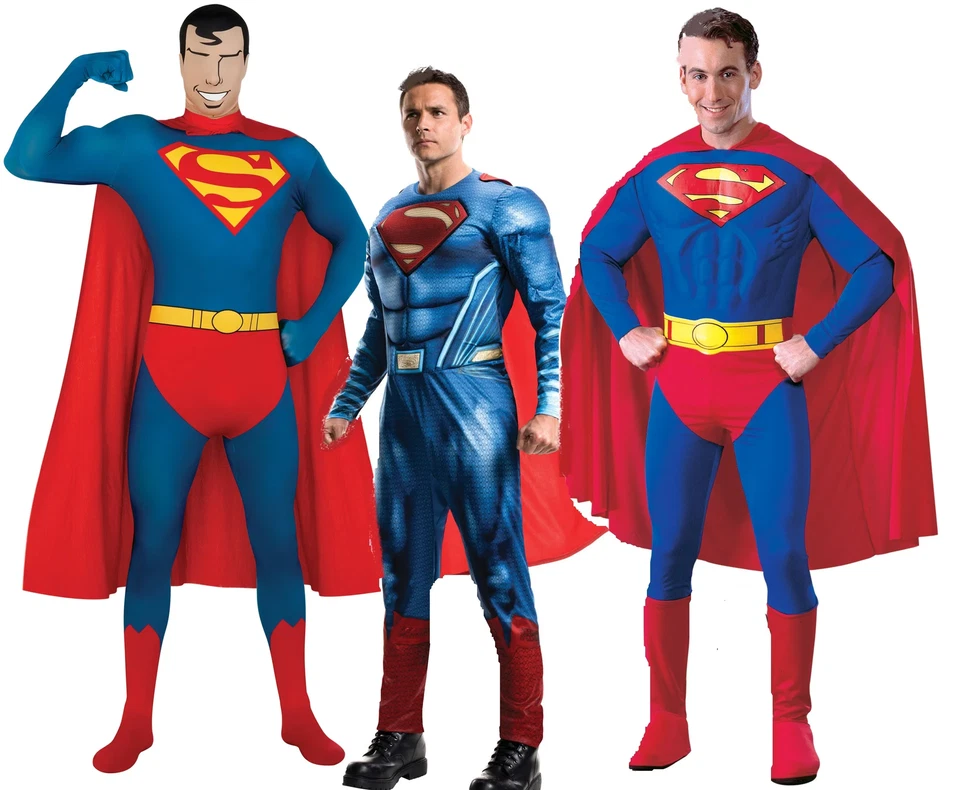 Disfraz de Superman Superhéroe Adultos Oficial Vestido Elegante Para Hombre DC Comics Foto 1 de 1