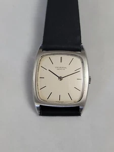 1970's Vintage Universal Geneve Tonneau ref. 842114 Hand Winding 28mm Mens Watch - Picture 1 of 9