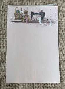 Papelería vintage Pat Richter cosas antiguas en estante 8 hojas nostalgia primitiva - Imagen 1 de 4