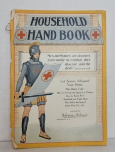 Johnson & Johnson Household Hand Book 1924 Antique First Aid & Hygiene Pamphlet - Picture 1 of 8