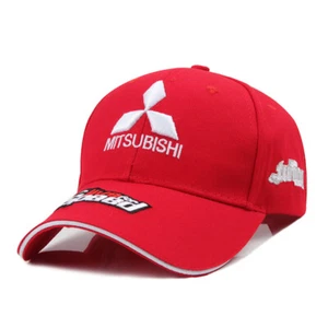 New Mitsubishi Logo Sports Cap Baseball Cap Trucker Hat Adjustable Cowboy Hat - Picture 1 of 10