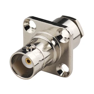 BNC jack Female panel mount RF connector clamp for RG58 LMR195 RG400 RG142 Cable - Picture 1 of 3