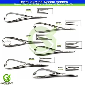 Mathieu Needle Holder Elastic Placing Suture Dental Surgical Forceps All Type - Picture 1 of 7