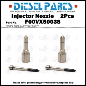 Boquilla inyectora de combustible 2 piezas F00VX50038 para Detroit DD15 DD16 0445120104 0445120207 - Imagen 1 de 1