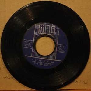 BOUQUETS I Love Him So **NO LOVE AT ALL** Northern Soul 45 on MALA 472 - Picture 1 of 2