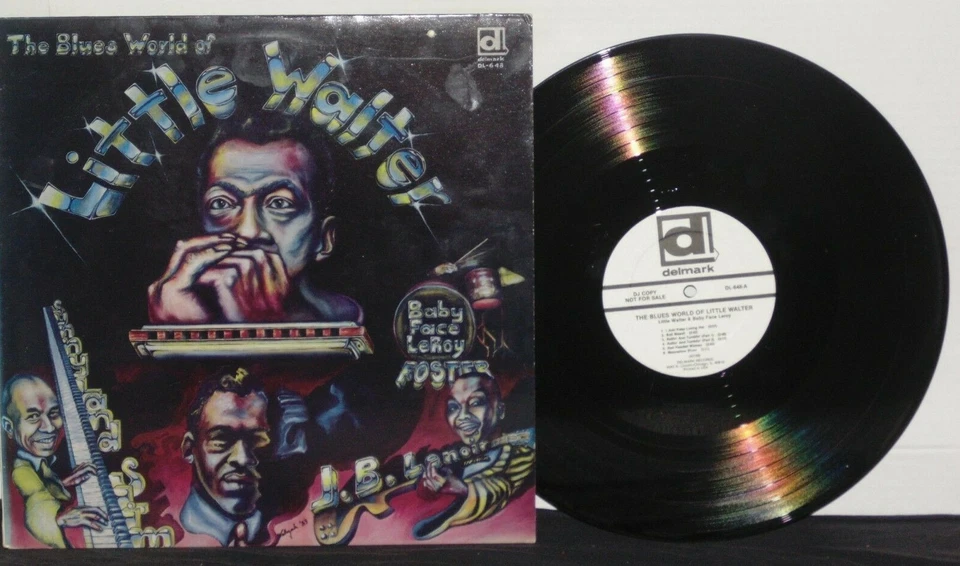 LITTLE WALTER Blues World Of LP VG+ White Label DJ Copy Delmark Promo JB Lenoir Foto 1 de 3