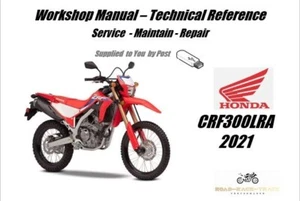 Honda CRF300LRA CRF300 LRA CRF 300 LRA Service Repair Workshop Manual USB 2021 - Imagen 1 de 11