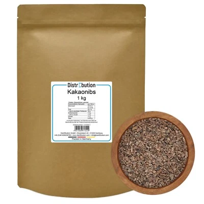 Kakao Nibs 1kg geröstete Kakaonibs aus rohen Kakaobohnen gewonnen vegan - Bild 1 von 4