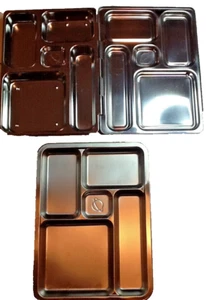 PLANET ROVER LUNCHBOX 2 PIECE (HAS TRAY) STAINLESS 10X8 IN 011824c - Picture 1 of 9