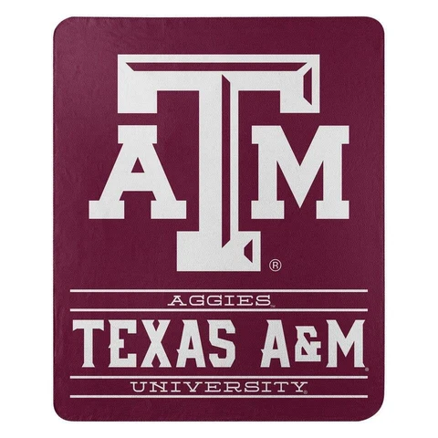 Texas A&M Aggies 50x60 Fleece Control Design Blanket [NEW] NCAA Throw Plush Cover