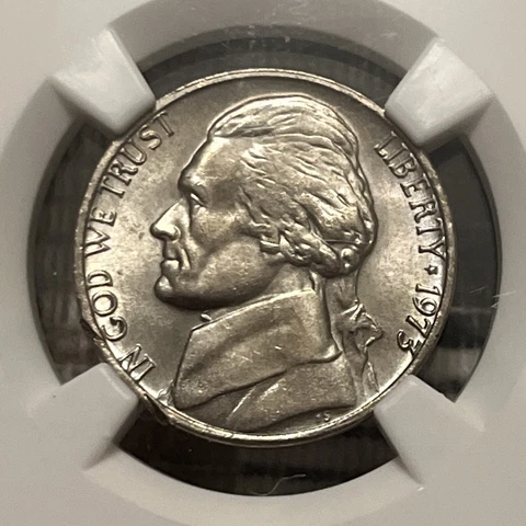 1973 5C NGC UNC DETAILS EDGE DAMAGE JEFFERSON NICKEL Cover