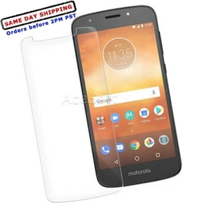 Anti-Bubble Clear Tempered Glass Screen Protector Flim for Motorola Moto E5 Play - Picture 1 of 1