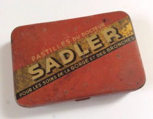 Boîte ancienne Pastilles du Docteur Sadler - Ets Marrel - Amiens