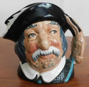 Taza de café Royal Doulton Toby Jarra Sancho Panca Personaje 4" D6461 - Imagen 1 de 5