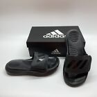 Adidas Alphabounce Slide B41720 Black Stripe Adjustable Sandals Shoes Mens 7