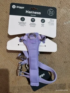Diggs Extra Small Dog Adjustable Harness Purple Heavy Duty One Leg Step In - Picture 1 of 5