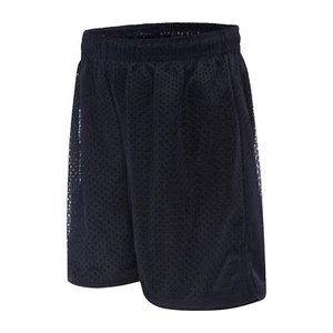 BNWT Girls Boys Sz 10 LW Reid Navy Blue Stretch Mesh Style School Sports Shorts - Picture 1 of 4